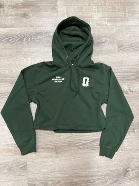 FIFA World Cup 2026 Dark Green Cropped Hoodie